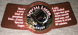 Coors Special Lager, (25) Neck Bottle Labels - $9.49