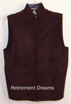 J Jill knit Sweater XS Vest Jacket Brown Faux Suede - $25.00