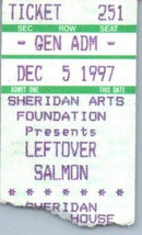 Biglietto D&#39;Ingresso Vintage Leftover Salmon 5 Dicembre 1997 Telluride Colorado - £30.62 GBP