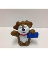 Fisher Price Little People Brown Dog With Blue Boom Box - 2009 - Cute! - £3.09 GBP