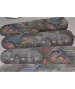 CUSTOM Ceiling Fan w /THOMAS KINKADE COTTAGE DECORATED BLADES - $118.75