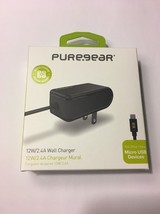 PureGear 2.4A Wall Charger For Micro USB Devices (12W), Black - £12.76 GBP