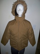 Boy's/Youth Faded Glory Puffy Snow  Winter Jacket Khaki  Block Coat New $35  - £23.59 GBP