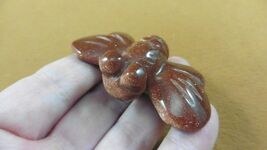 (Y-BEE-713) Orange HONEY BEE BUMBLE figurine gemstone stone carving I lo... - €21,30 EUR