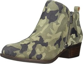 Sun Stone Womens 7M Camo Faux Leather Zip Up Yuni Ankle Booties NIB XV6 - $546.65 MXN