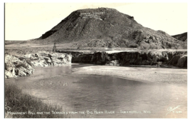 RPPC Sanborn Postcard Y-1689. Big Horn River in Thermopolis, Wyoming - £15.44 GBP
