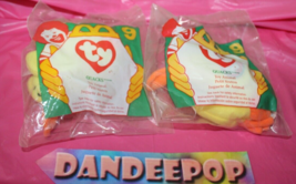 Vintage Teenie Beanie Babies McDonald&#39;s Happy Meal 2 Piece Quacks Toys #... - $19.79