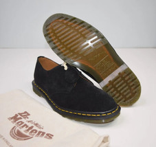 Dr Martens Archie II Black Repello Calf Suede Leather Mens US 8 Oxford 27375001 - $178.93