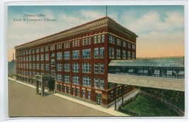 Swift Co General Office Chicago Illinois linen postcard - £4.54 GBP