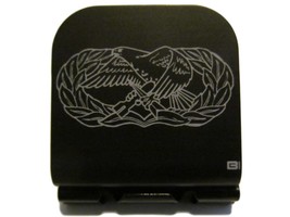 USAF Air Maintenance &amp; Munitions Badge Laser Etched Aluminum Hat Clip Brim-it - £9.41 GBP