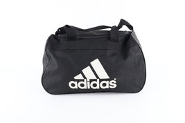 Vintage 90s Adidas Spell Out Big Logo Handled Gym Duffel Bag Weekender C... - £39.07 GBP