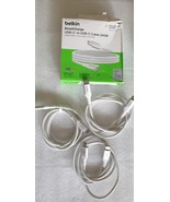 4x Belkin BoostCharge USB-C to USB-C  (3.3FT + 6ft.) White Fast Charging... - $27.34 CAD