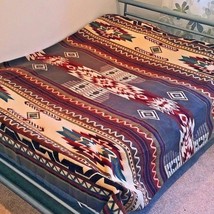 Extra Large Soft &amp; Warm Alpaca Wool Blanket Plaid 75&quot;x90&quot; (195x230 Cm) Otavalo - £118.59 GBP