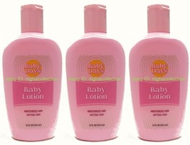 ( Lot 3 Bottles ) B.DAYS Moisturizing Baby Lotion Soften skin 12 Oz Each - $19.79