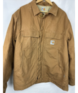 Carhartt Flame Resistant FR Traditional Quilt Lined Coat Jacket Tan Size XL - $2,414.89 MXN