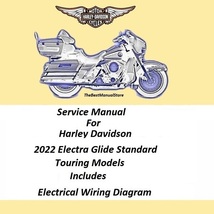 2022 Harley Davidson Electra Glide Standard Touring Models Service Manual  - £22.08 GBP