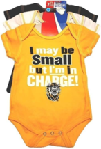 New 3 Lot Ncaa Infant Size Fort Hays State University Fhsu Tigers 1 Pc Bodysuits - £9.90 GBP