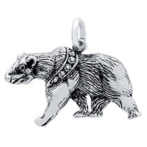 925 Sterling Silver Nickel Free Charms for Charm Bracelets (Bear) - £7.98 GBP