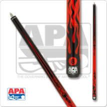 Action APA 43 Pool Cue Red with Black Flames 19oz Free Shipping! - £159.48 GBP