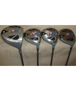 Patriot F35 Golf Clubs - Driver and 3,5,7 woods. AccuFlex Pro LO Graphit... - £118.09 GBP