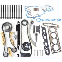 Timing Chain Kit + Head Gasket Bolts Set For GM Ecotec 2.0L 2.4L DOHC 20... - $190.75