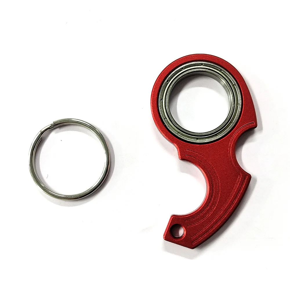  material second-generation fingertip rotary decompression keychain, fix... - £30.74 GBP