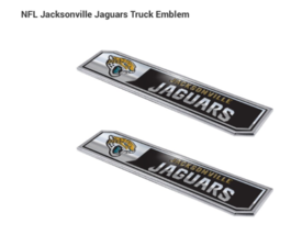 Jacksonville Jaguars NFL 2 Pack Aluminum Emblem Car Truck Edition Decal ... - £14.55 GBP