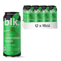 blk. Natural Alkaline Mineral Sparkling Water Calabasas Apple Flavored 1... - £29.31 GBP