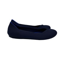 Rothy’s Round Toe Ballet Flats Shoes Slip On Navy Blue Womens Size 6.5 - £61.15 GBP