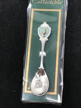 Vtg - State of Louisiana Pelican Souvenir Collector Spoon - Silver Metal - £7.06 GBP