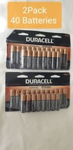 Duracell Alkaline Batteries AA 40 Batteries 2Pack of AA20 Expires: March 2031 - $31.78
