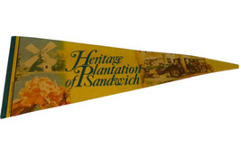 1982 Heritage Plantation of Sandwich Yellow Pennant Windmill Classic Cars 23&quot;  - $26.69