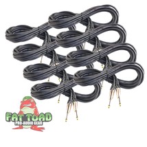 Guitar Cables (8 Pack) Instrument Cord by FAT TOAD - 24GA Patch Conducto... - $47.95