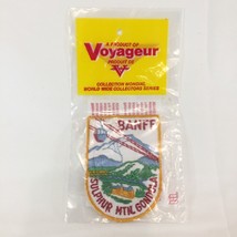 New Vintage Patch Badge Emblem Travel Souvenir BANFF SULPHUR MOUNTAIN GO... - £17.11 GBP