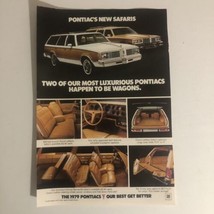Pontiac Safari Print Ad Advertisement 1979 pa10 - £6.18 GBP