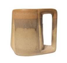VTG Art Pottery Drip Glaze Padilla Coffee Mug Tea Cup Mexico Greys &amp; Browns - £12.67 GBP