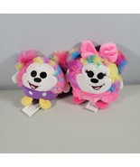 Disney Rainbow Plush Squeezeamals Mickey and Minnie Rainbow Tie Dyed Plush - $17.99