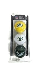 NFL Green Bay Packers 3-Pack Golf Balls preowned never used - £12.58 GBP