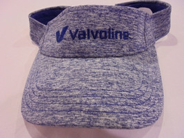 NEW Valvoline Visor/Hat Blue/Gray With Blue Embroidered Logo Adjustable ... - $17.42