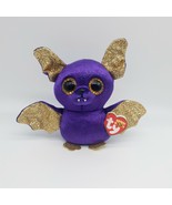 TY Beanie Boos 6&quot; Count Purple Bat Plush Animal Toy Halloween 2018 Clean... - £11.11 GBP