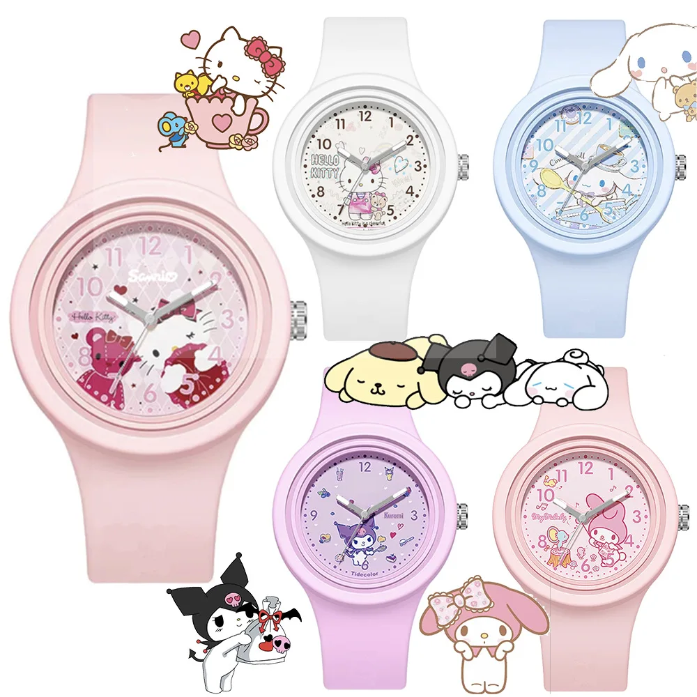 Sanrio Hello Kitty My Melody Cinnamonroll Silicone Square/Round Watch Series - £9.92 GBP