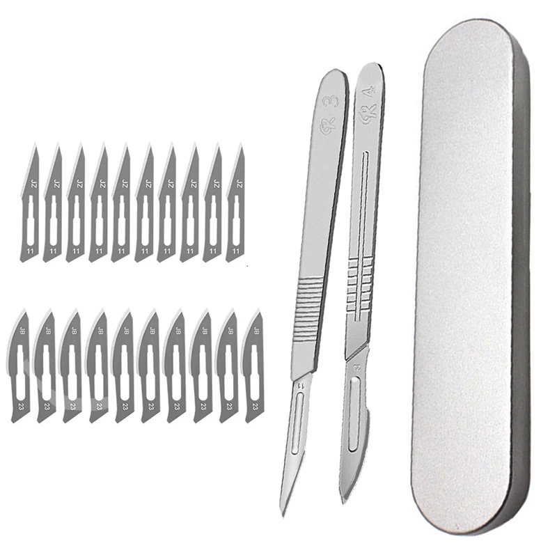  Steel Carving  Scalpel handle 11# 23# Engraving Craft knive Non-Slip Surgical S - £137.21 GBP