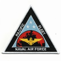 4" Navy Naval Air Force Pacific Fleet Triangle Military Embroidered Jacket Patch - £27.48 GBP