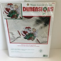 Dimensions Waste Canvas Design Kit # 8482 Santa&#39;s Little Helper - £6.29 GBP