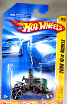 2008 Hot Wheels #6 New Models 6/40 DRAGTOR Green Variant w/Chrome OH5-5Dot Spoke - £8.25 GBP