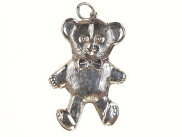 Retro Sterling silver Teddy bear pendant - £32.88 GBP