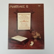 Marriage Is Cross Stitch Leaflet Harriette Tew 1981 Hutspot House - £8.92 GBP