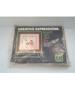 Vintage 1984 crewel kit friendly foal picture creative expressions brand... - £15.53 GBP