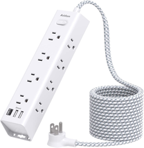 Surge Protector Power Strip - 10 FT Extension Cord, Power Strip with 12 ... - £27.20 GBP