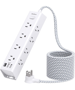 Surge Protector Power Strip - 10 FT Extension Cord, Power Strip with 12 ... - £26.95 GBP